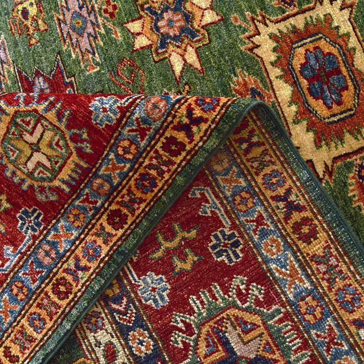 6' x 8' 6 Hand Knotted Kazak Rug