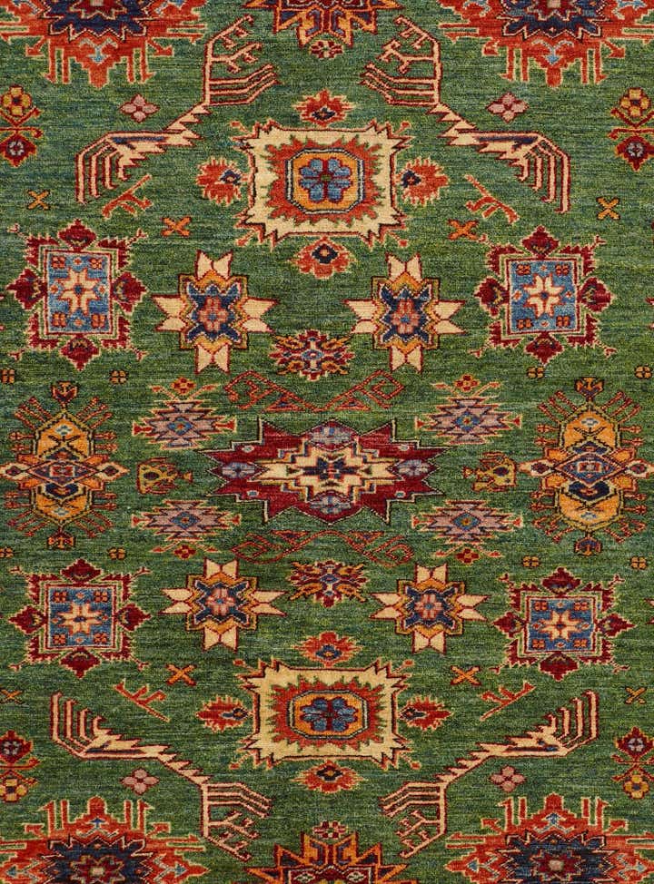 6' x 8' 6 Hand Knotted Kazak Rug