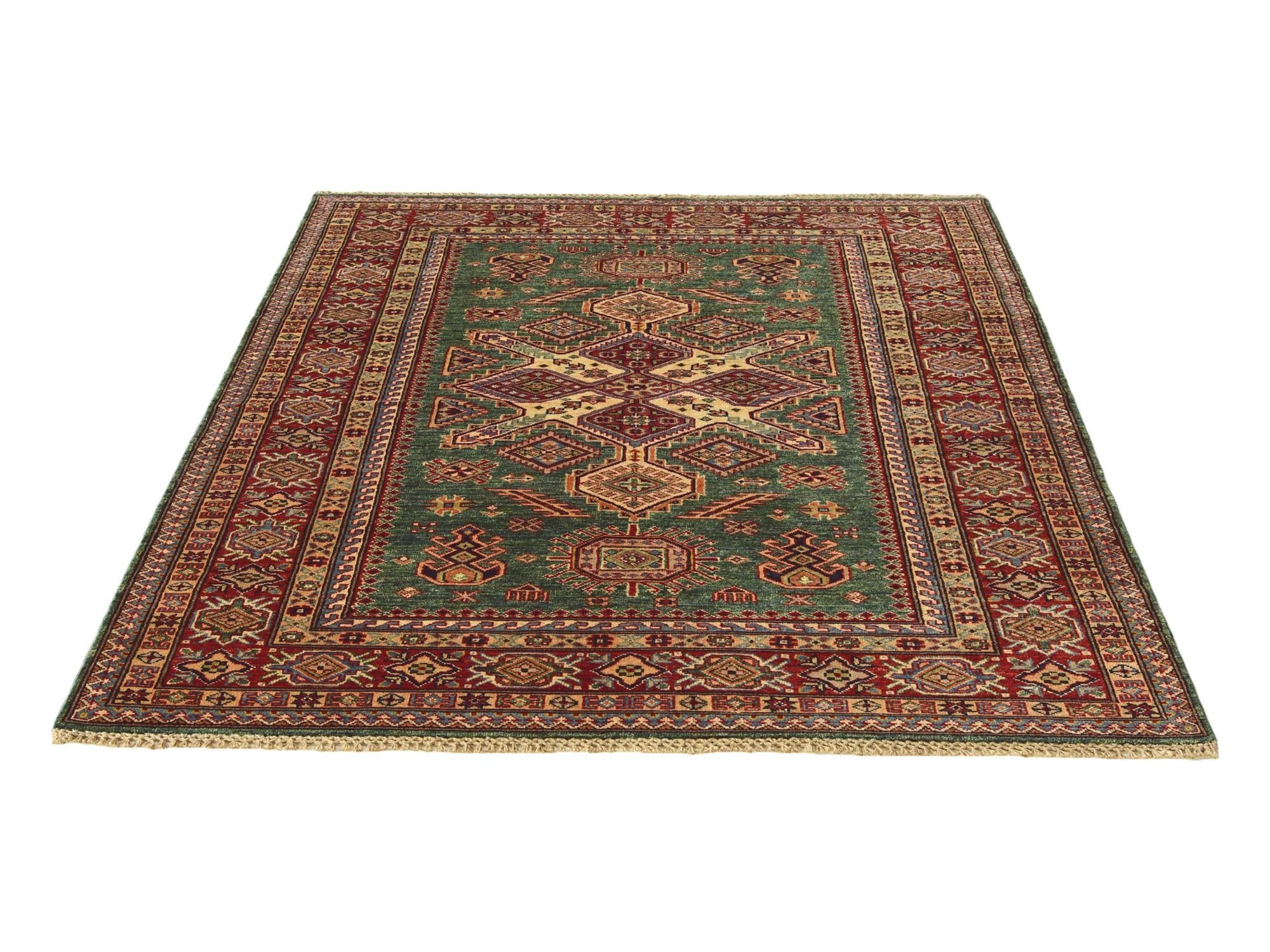 5' x 6' 5 Hand Knotted Kazak Rug