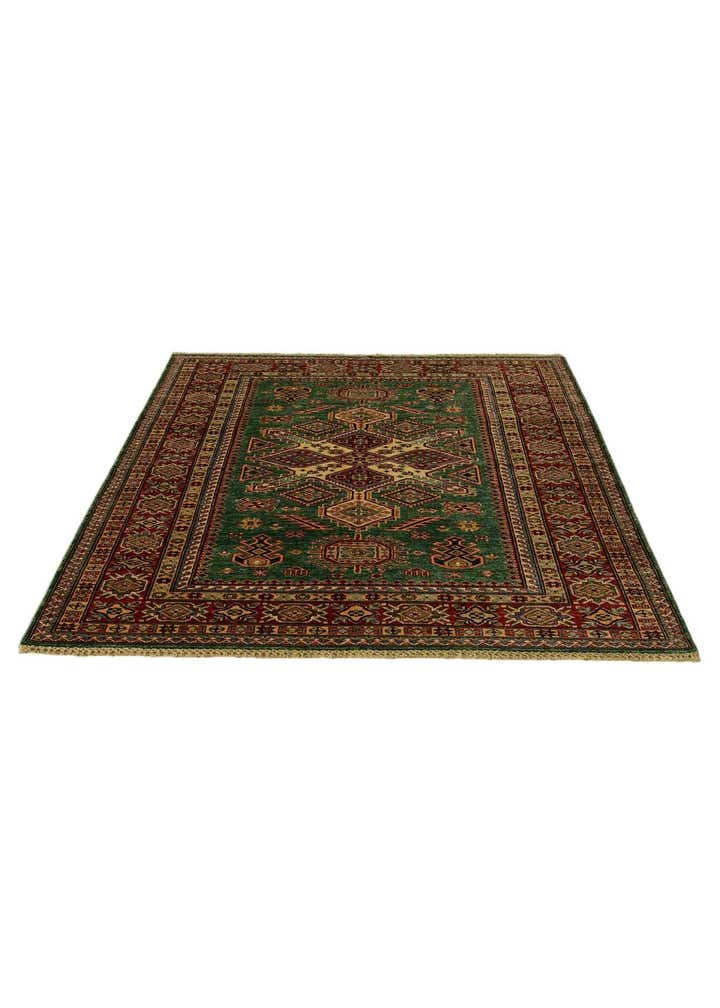 5' x 6' 5 Hand Knotted Kazak Rug