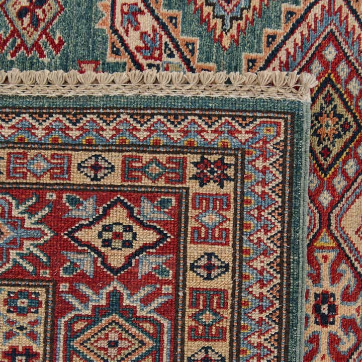 150cm x 195cm Handgeknüpft Kazak Teppich