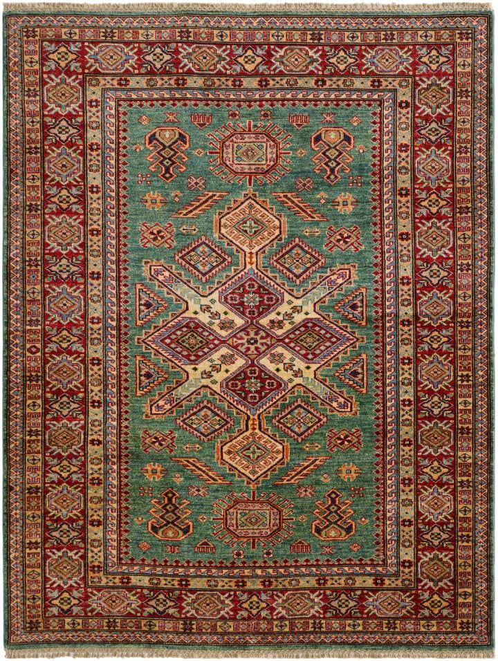 5' x 6' 5 Hand Knotted Kazak Rug