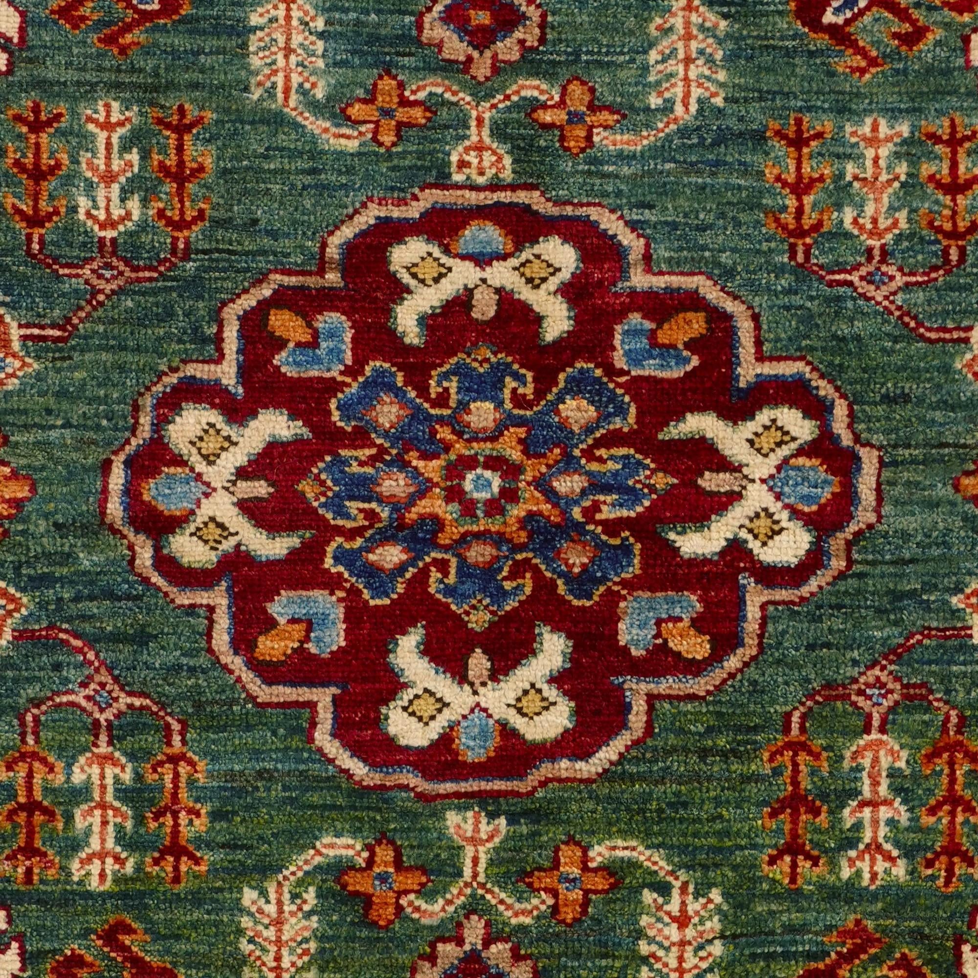 Detail image 11 of 12: 3' 4 x 4' 11 Hand Knotted Kazak Rug