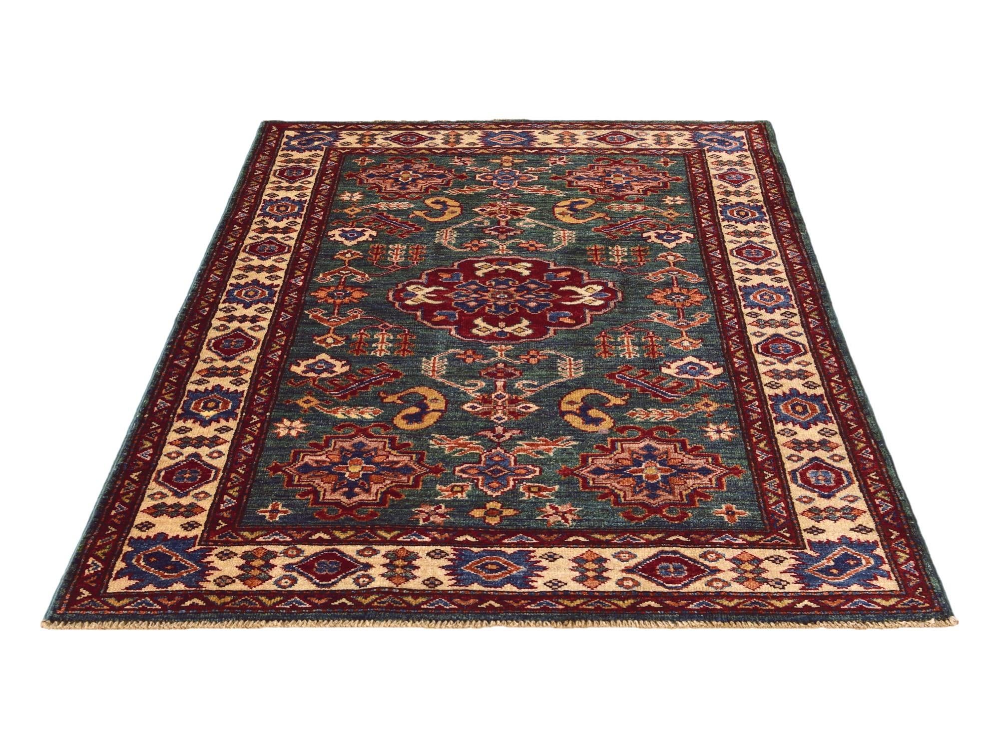 3' 5 x 5' 1 Hand Knotted Kazak Rug
