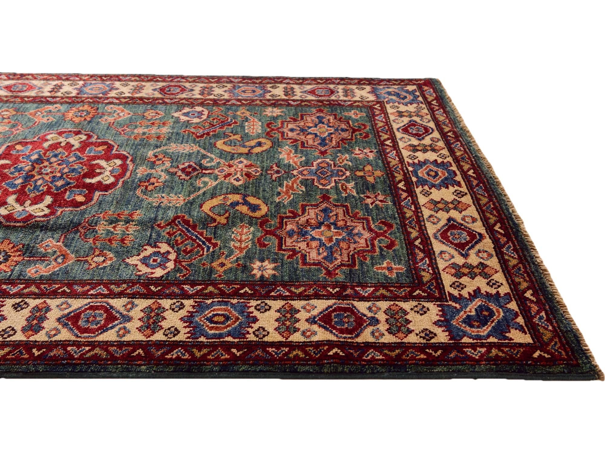 3' 5 x 5' 1 Hand Knotted Kazak Rug