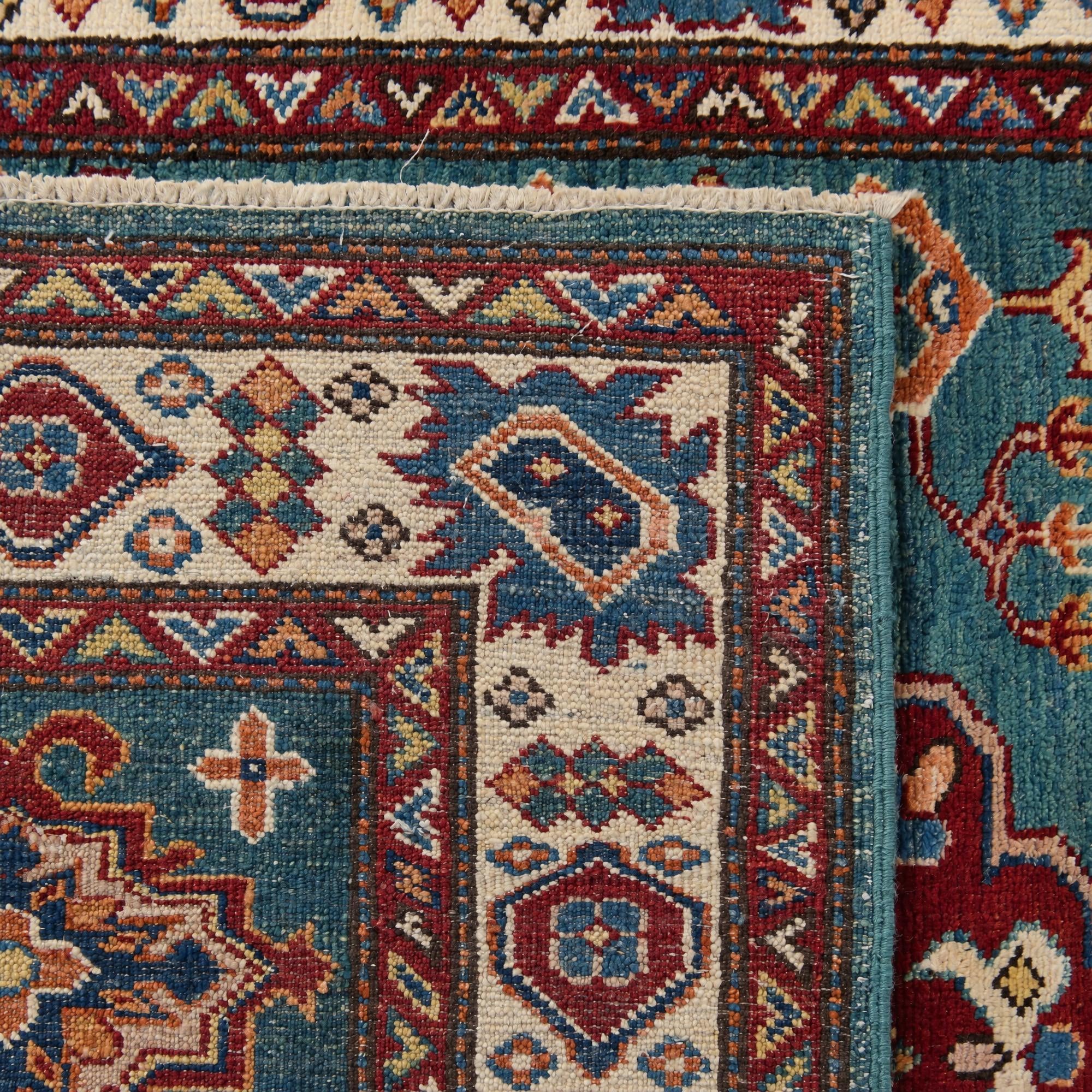 105cm x 155cm Hand Knotted Kazak Rug