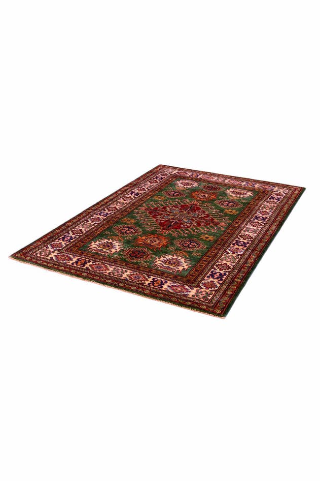 Detail image of 3' 5 x 5' Hand Knotted Kazak Rug