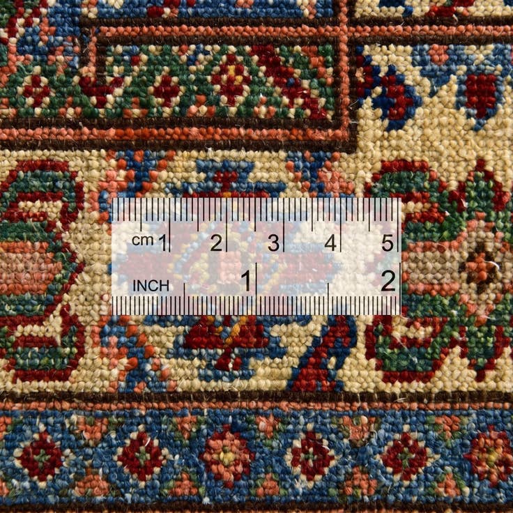 Detail image of 3' 5 x 5' Hand Knotted Kazak Rug