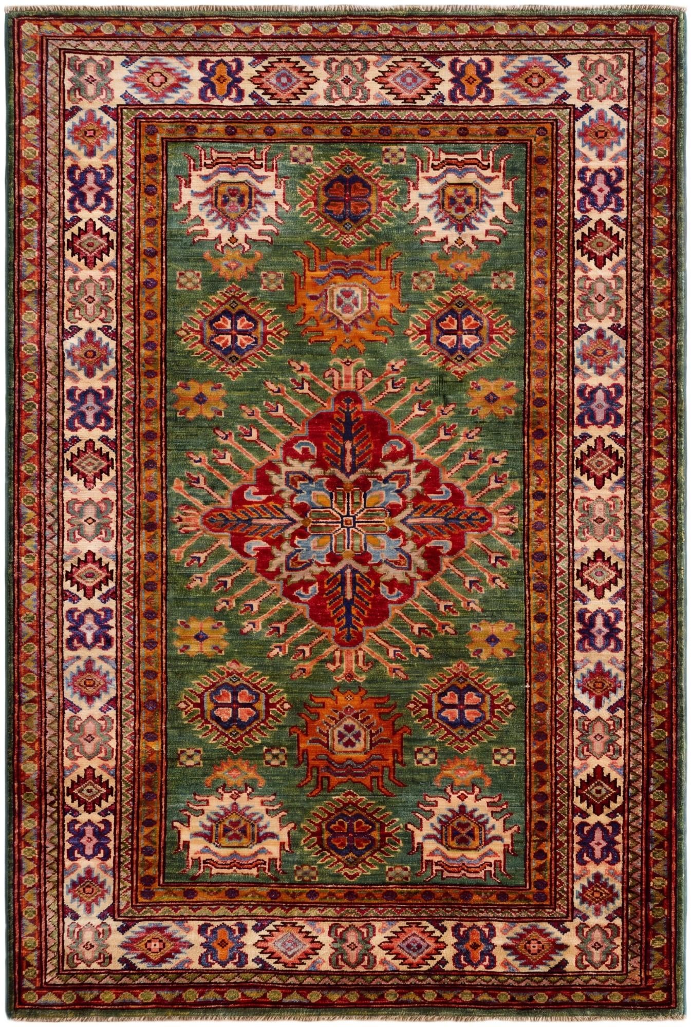 3' 5 x 5' Hand Knotted Kazak Rug