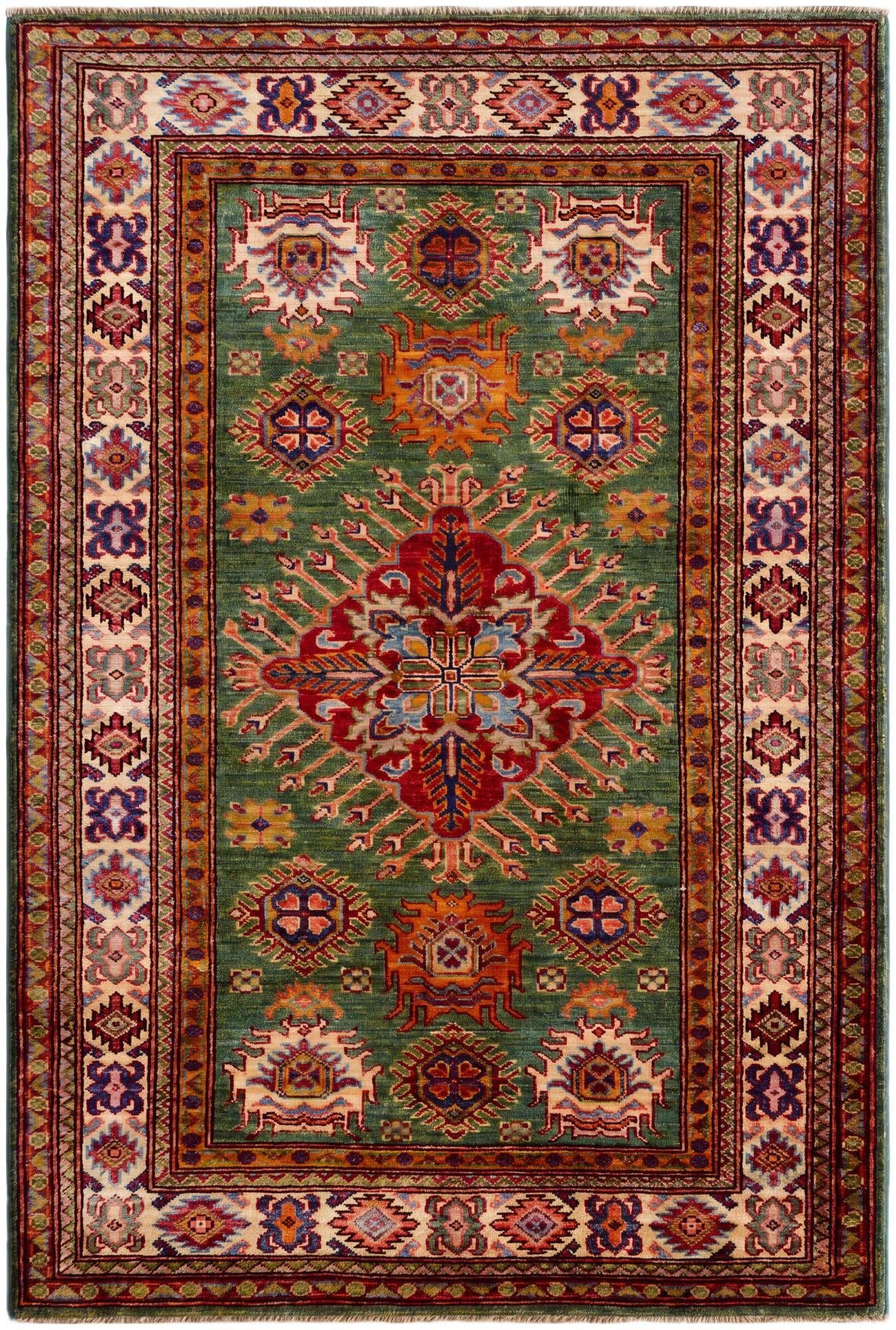 3' 5 x 5' Hand Knotted Kazak Rug