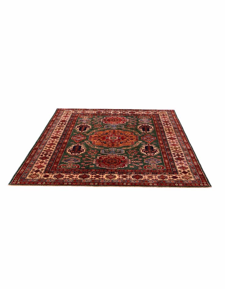 Detail image of 4' 11 x 6' 6 Hand Knotted Kazak Rug