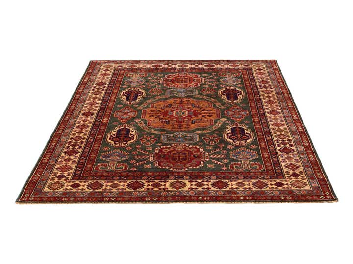 4' 11 x 6' 6 Hand Knotted Kazak Rug