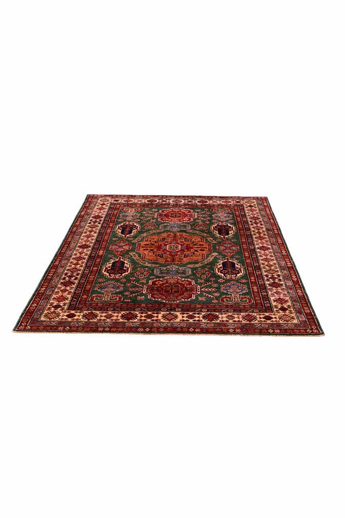 4' 11 x 6' 6 Hand Knotted Kazak Rug