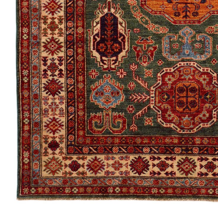 Detail image of 4' 11 x 6' 6 Hand Knotted Kazak Rug