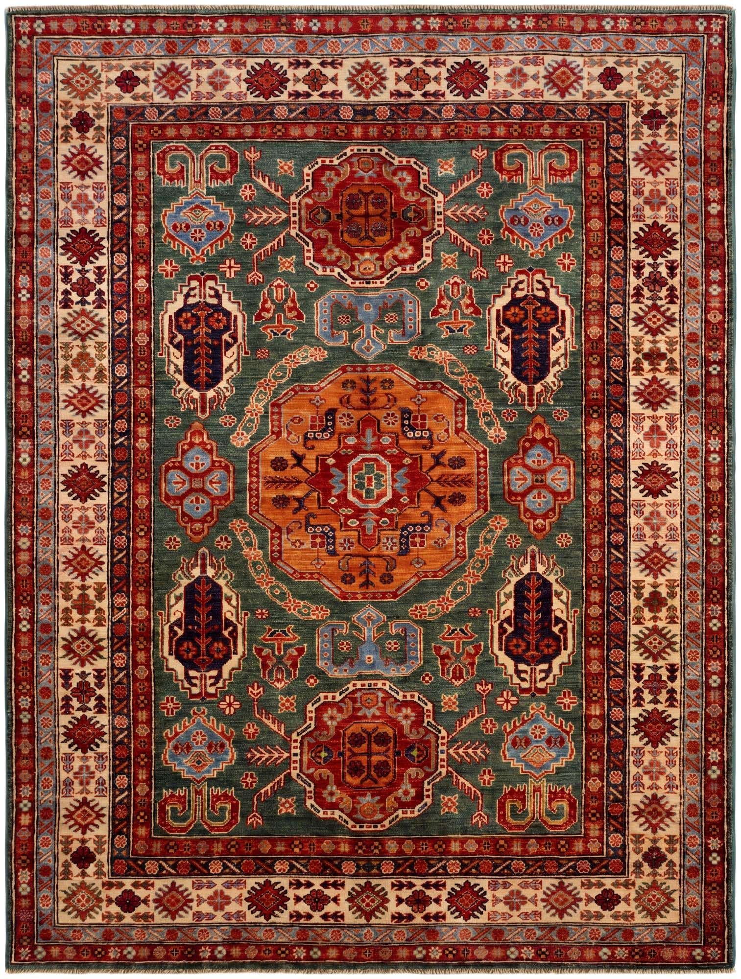 4' 11 x 6' 6 Hand Knotted Kazak Rug