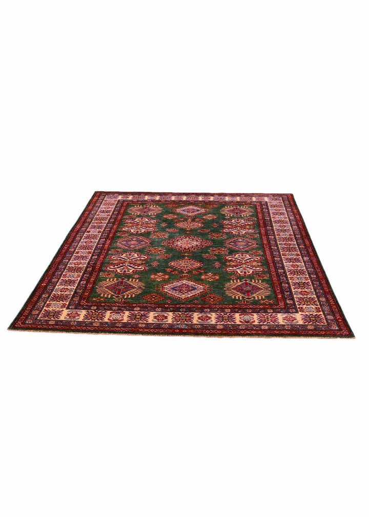 5' x 6' 6 Hand Knotted Kazak Rug