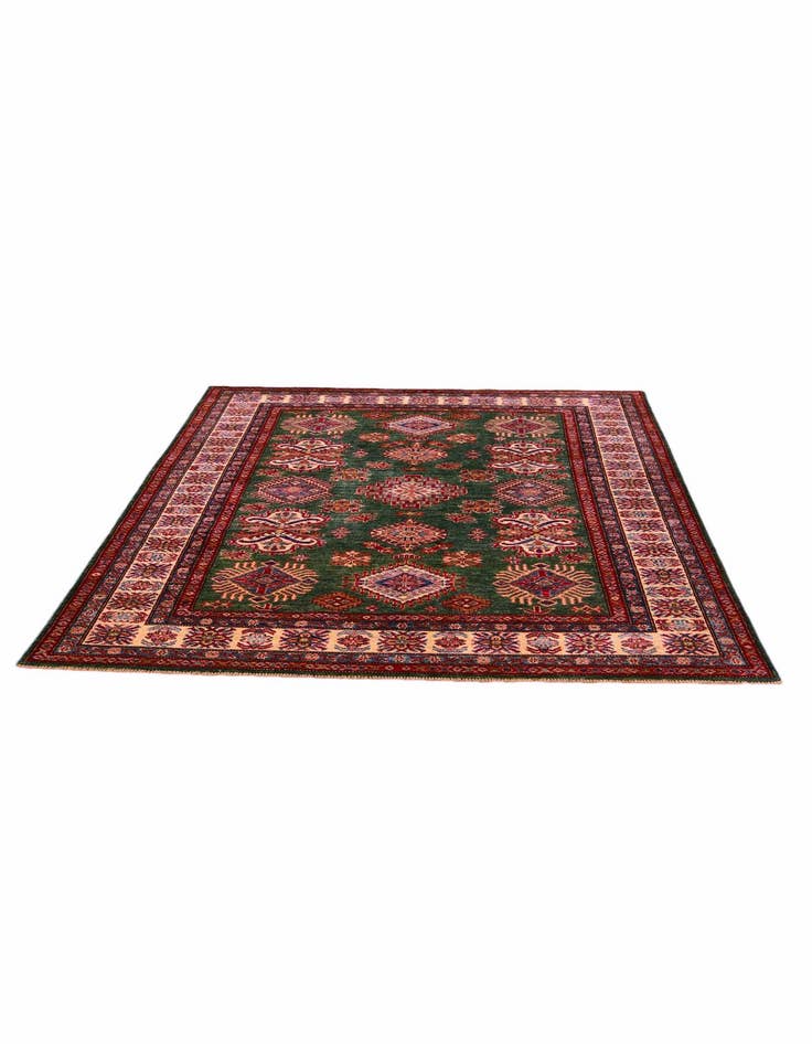 Detail image of 5' x 6' 6 Hand Knotted Kazak Rug