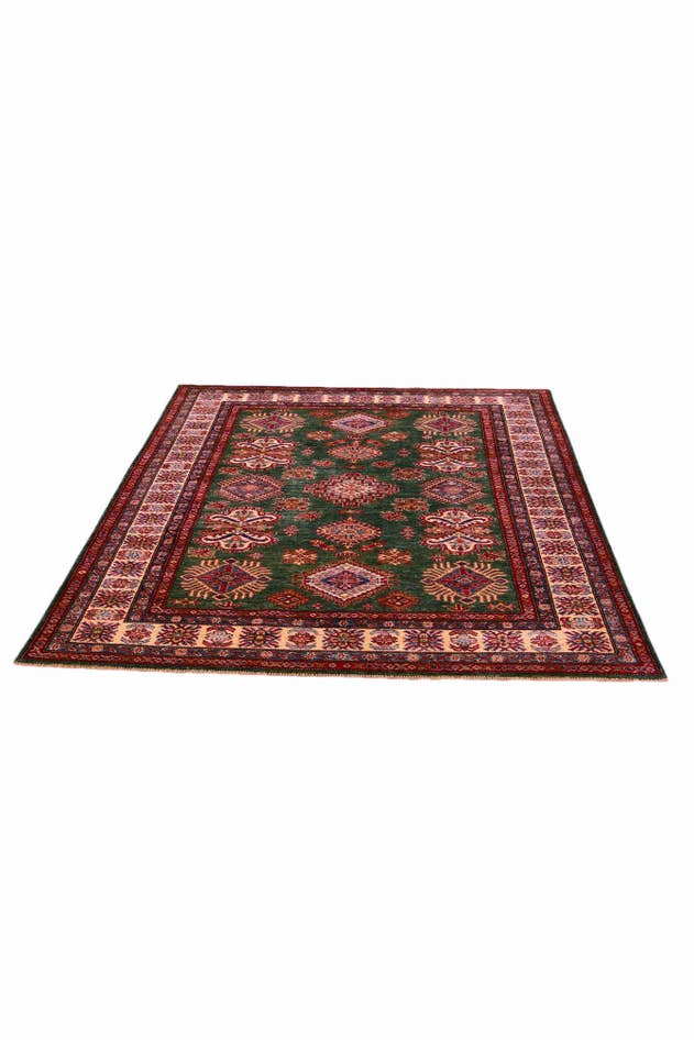 Detail image of 5' x 6' 6 Hand Knotted Kazak Rug