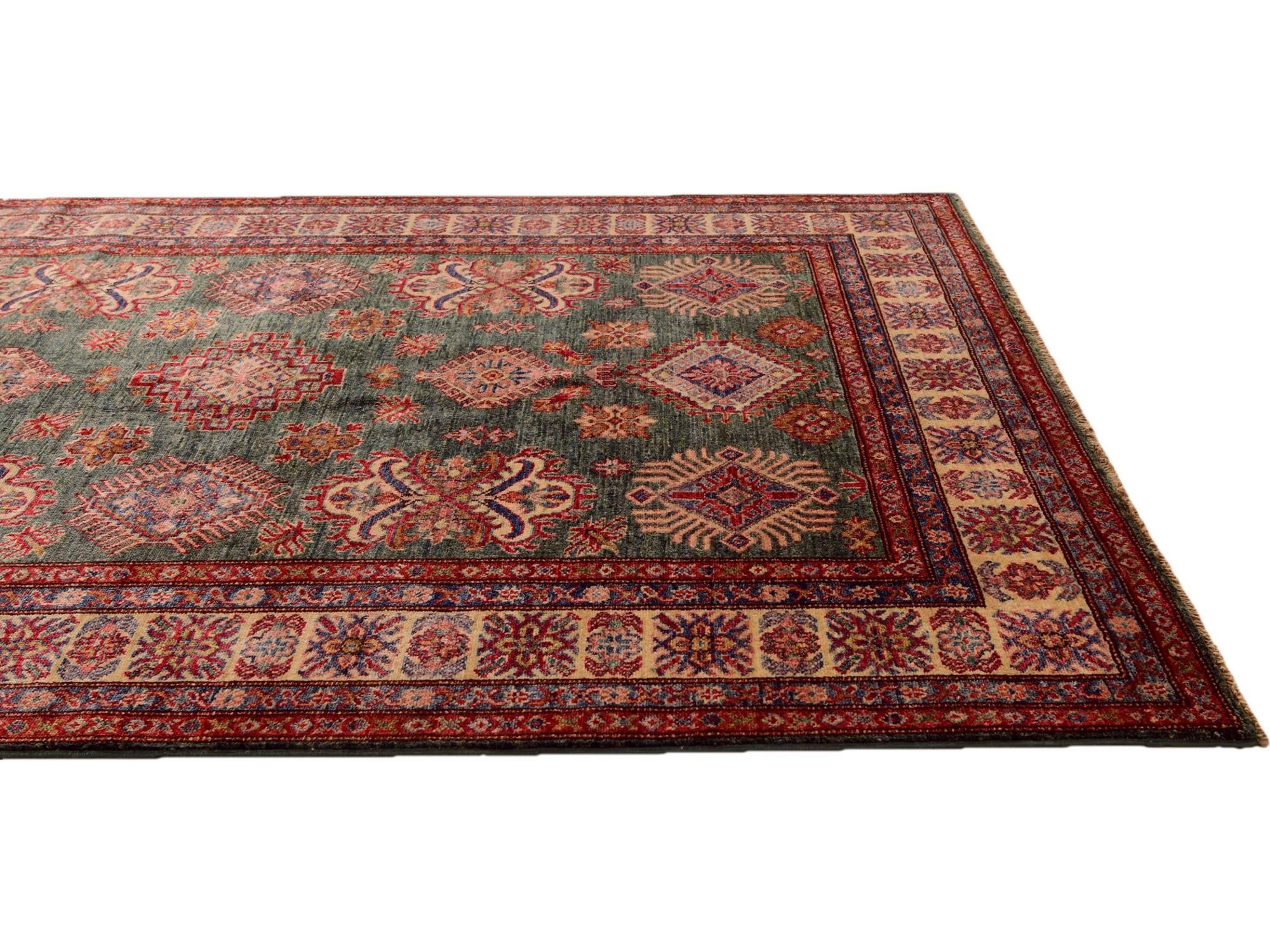 5' x 6' 6 Hand Knotted Kazak Rug