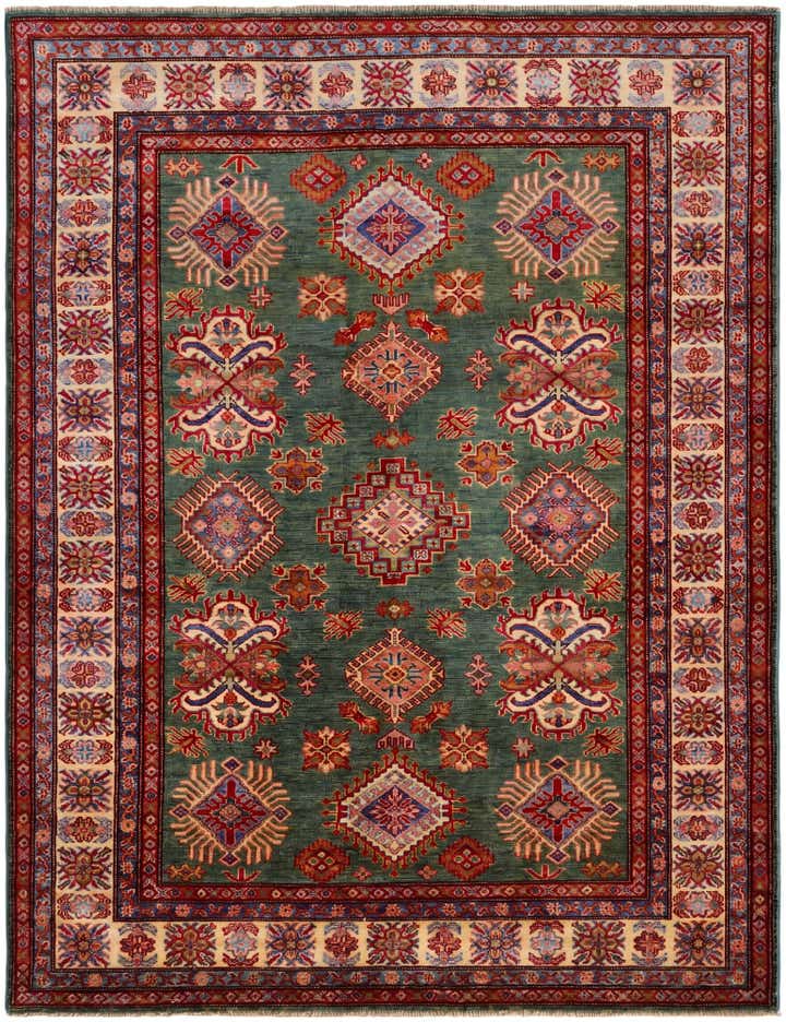 5' x 6' 6 Hand Knotted Kazak Rug