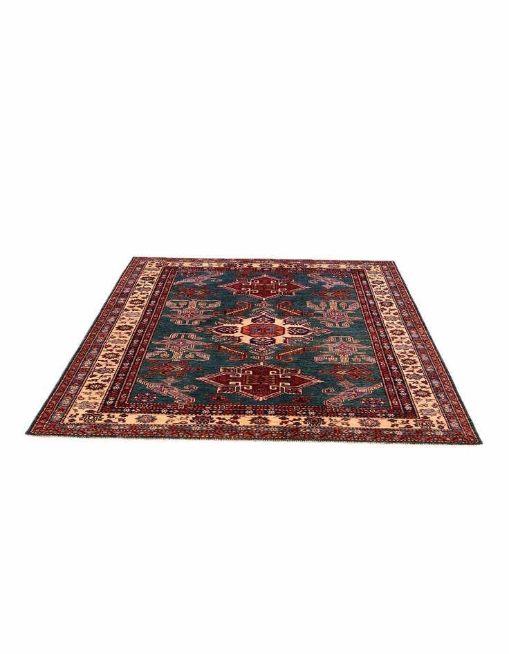 Detail image of 5' x 6' 7 Hand Knotted Kazak Rug
