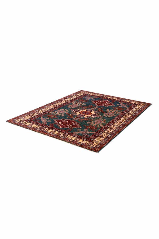 5' x 6' 7 Hand Knotted Kazak Rug