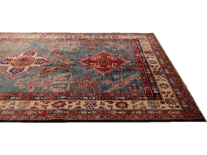 5' x 6' 7 Hand Knotted Kazak Rug