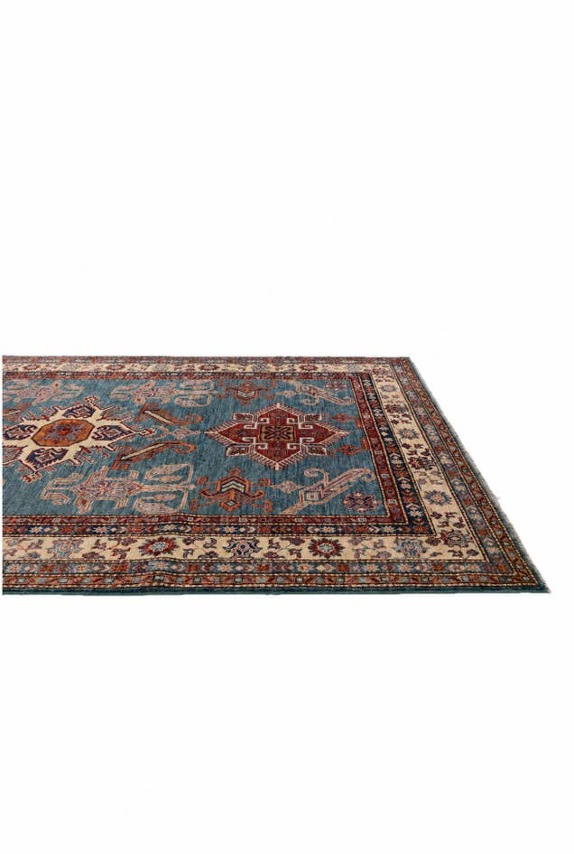 Detail image of 5' x 6' 7 Hand Knotted Kazak Rug
