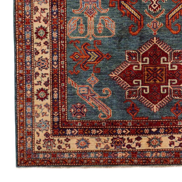 Detail image of 5' x 6' 7 Hand Knotted Kazak Rug
