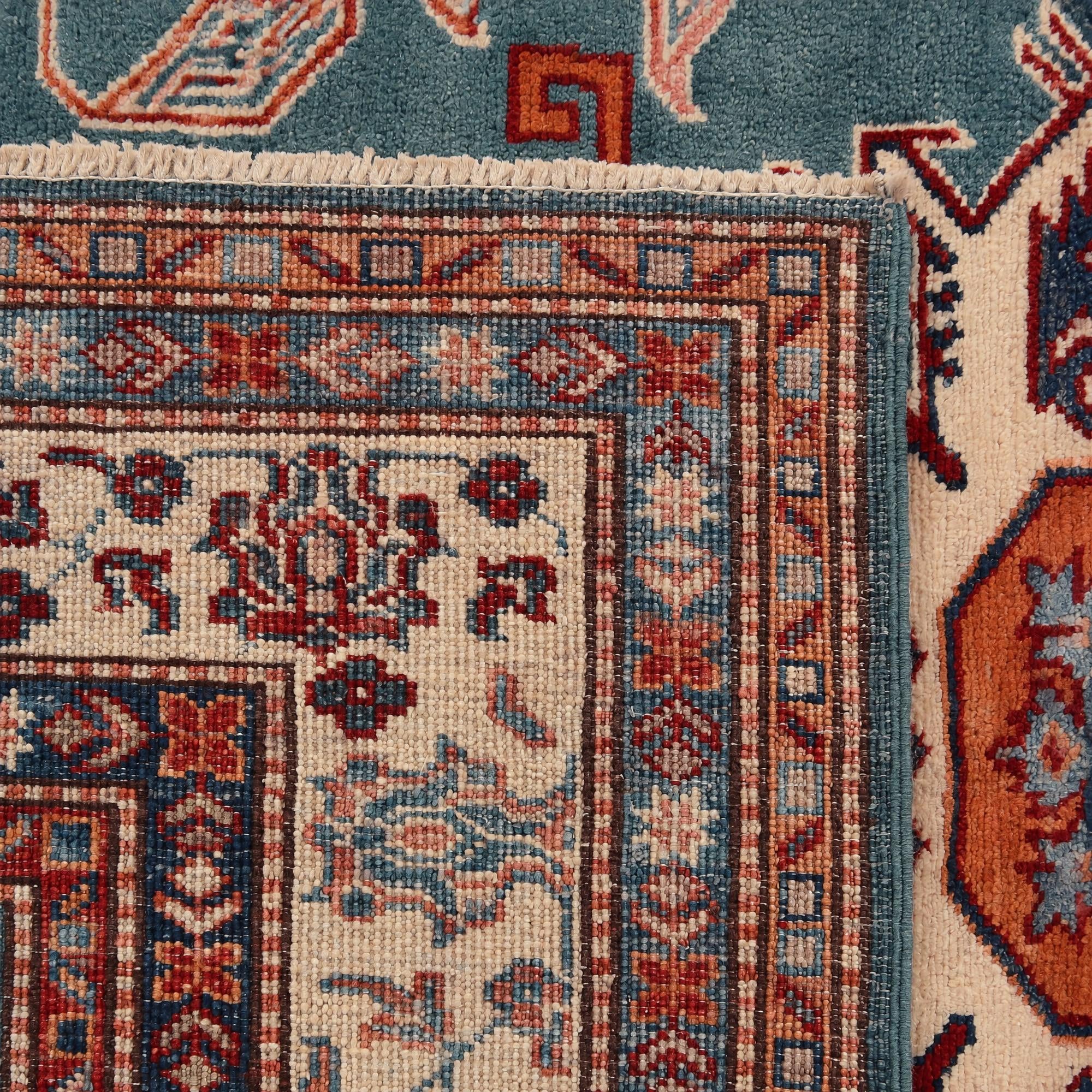 155cm x 200cm Hand Knotted Kazak Rug