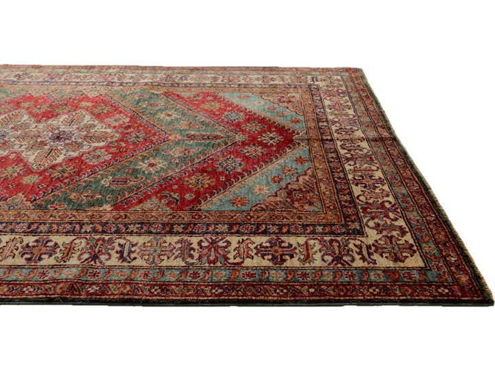 5' 9 x 7' 9 Hand Knotted Kazak Rug
