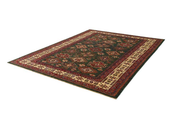 5' 9 x 7' 4 Hand Knotted Kazak Rug