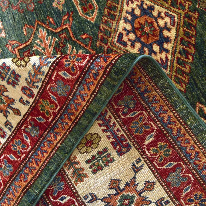 5' 9 x 7' 4 Hand Knotted Kazak Rug