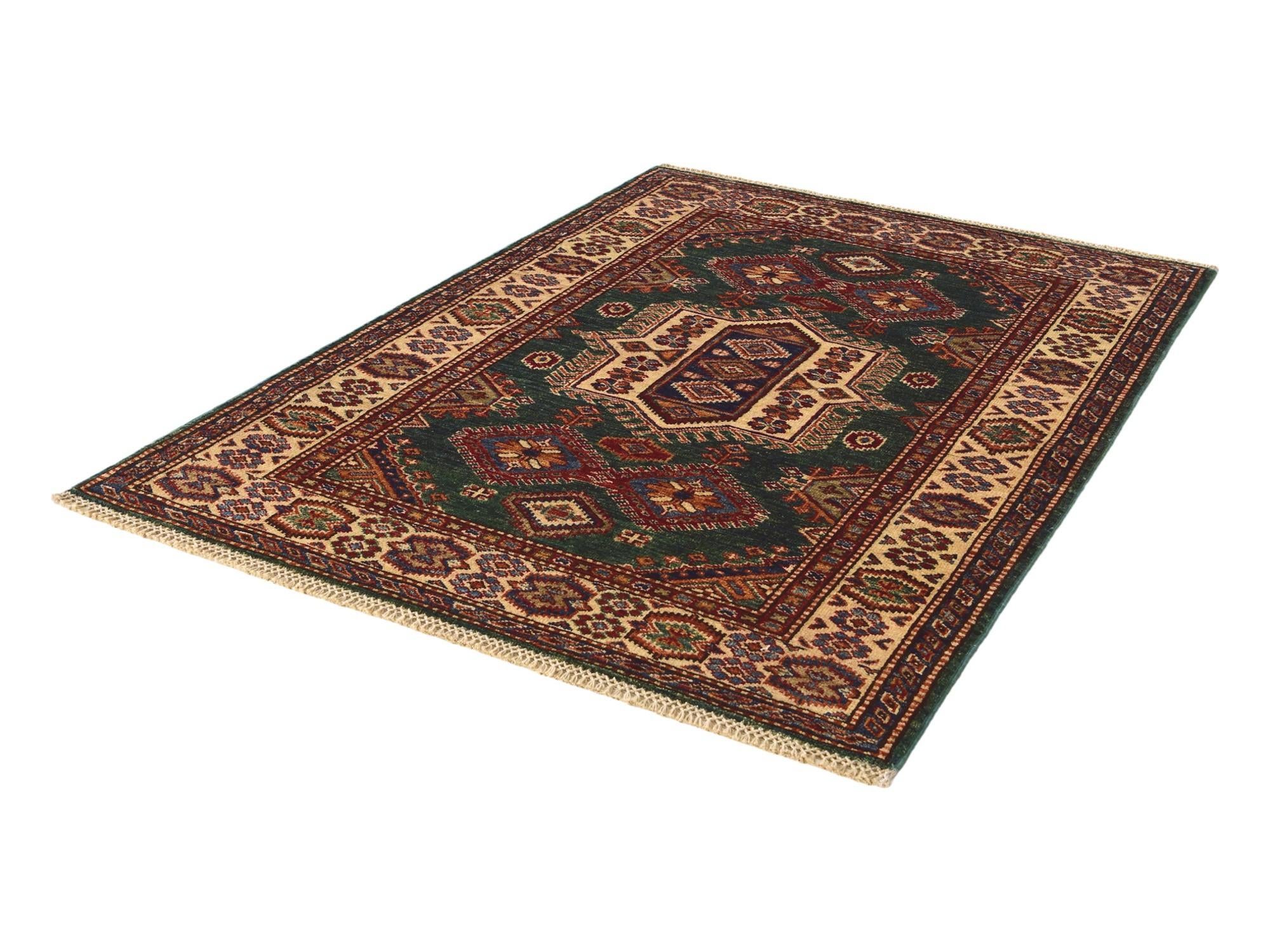3' 5 x 4' 9 Hand Knotted Kazak Rug