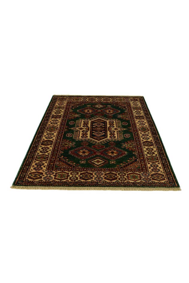 Detail image of 3' 5 x 4' 9 Hand Knotted Kazak Rug