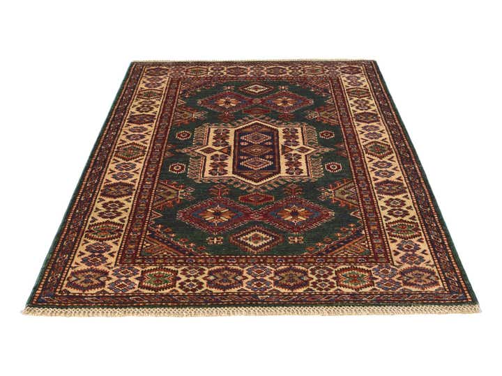 3' 5 x 4' 9 Hand Knotted Kazak Rug