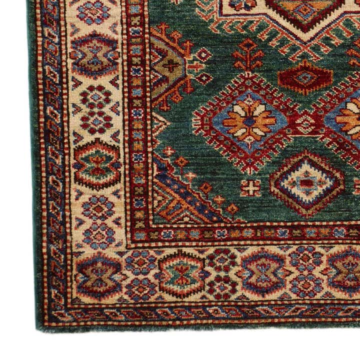 3' 5 x 4' 9 Hand Knotted Kazak Rug