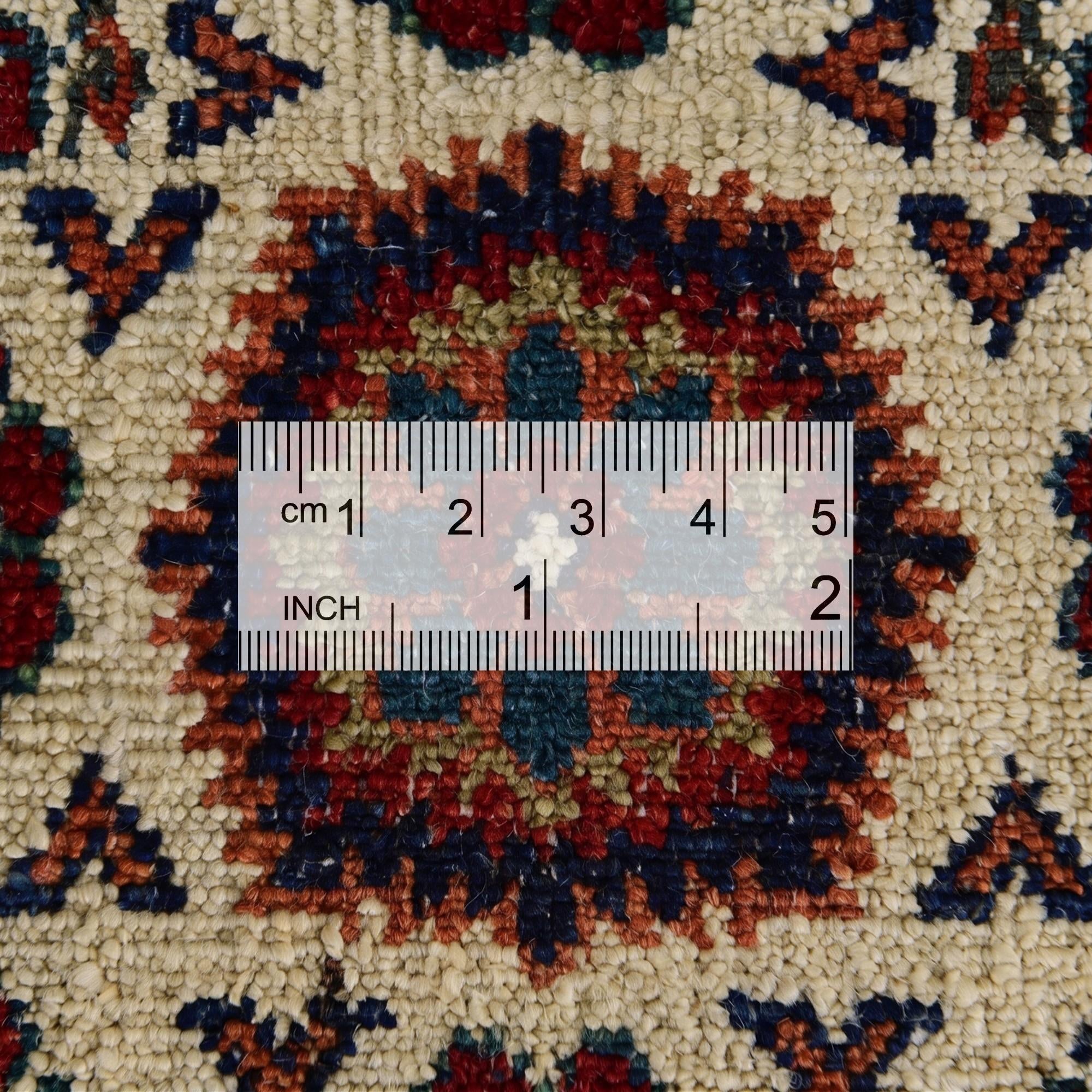 3' 5 x 4' 9 Hand Knotted Kazak Rug