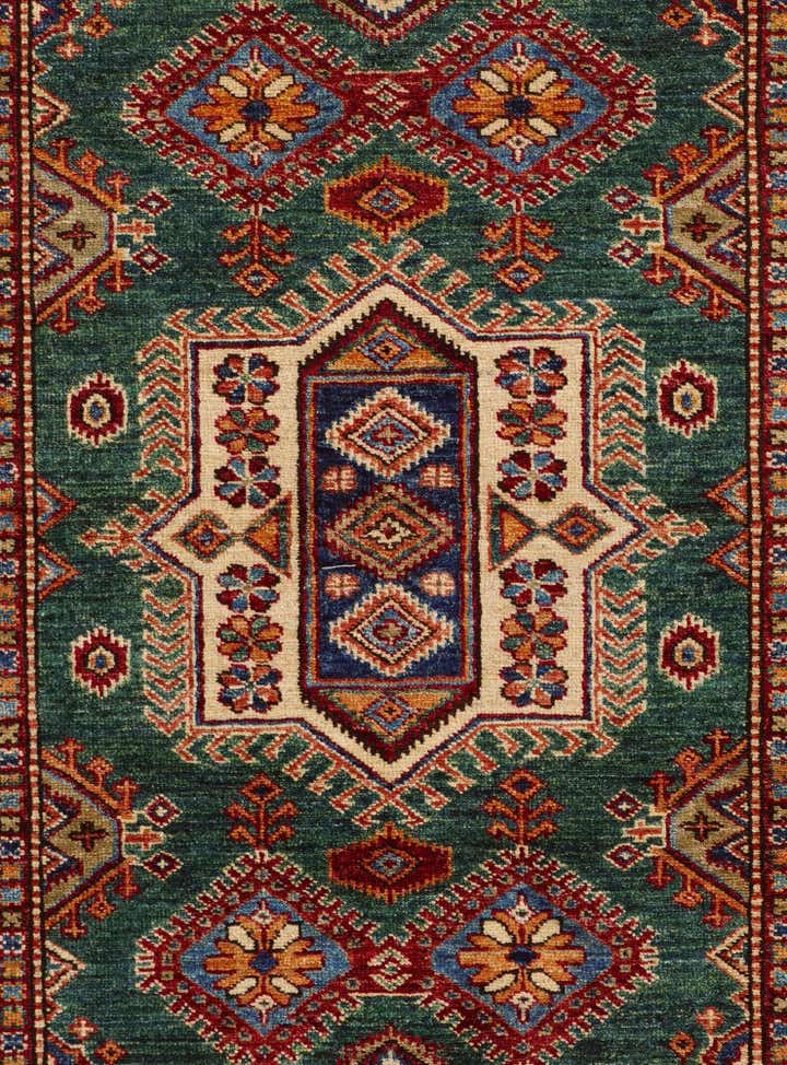 3' 5 x 4' 9 Hand Knotted Kazak Rug