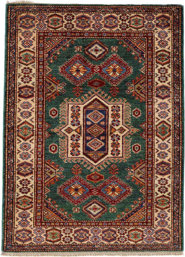 3' 5 x 4' 9 Hand Knotted Kazak Rug