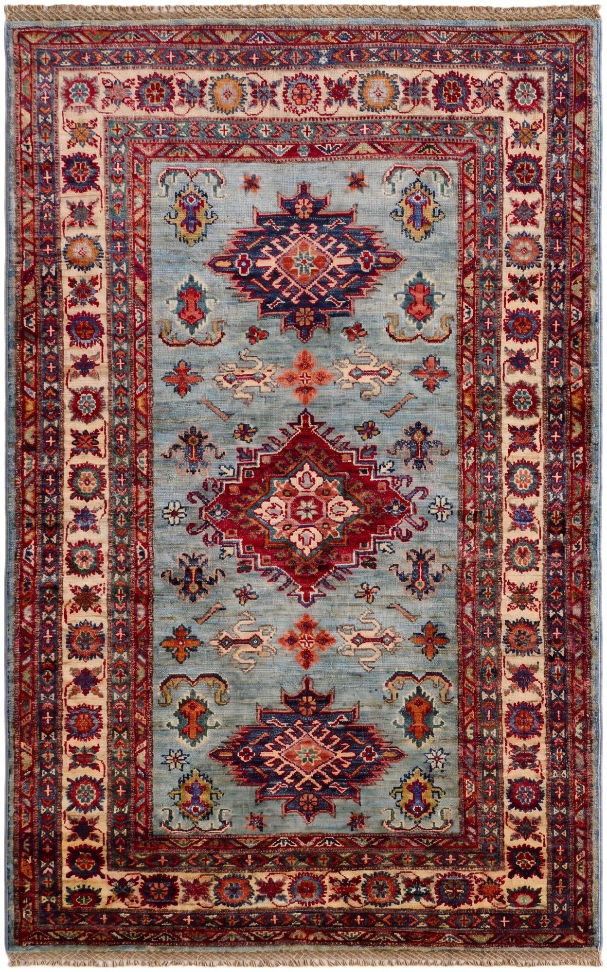 3' 3 x 5' 1 Hand Knotted Kazak Rug