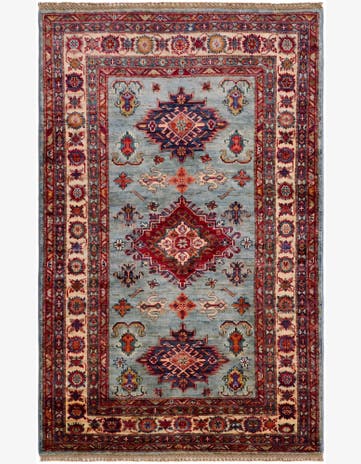 3' 3 x 5' 1 Hand Knotted Kazak Rug
