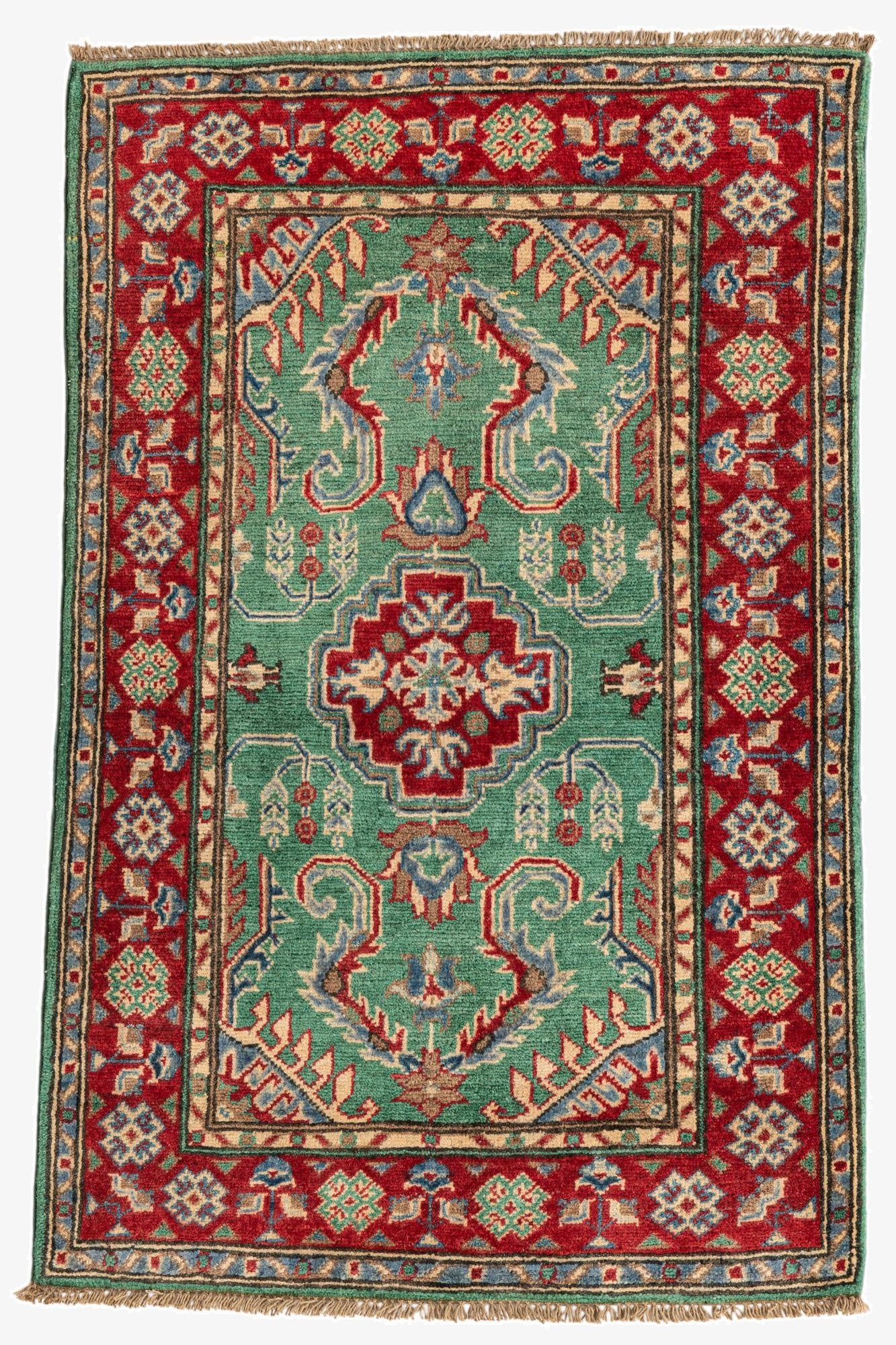 2' 7 x 4' 1  Hand Knotted Kazak Rug