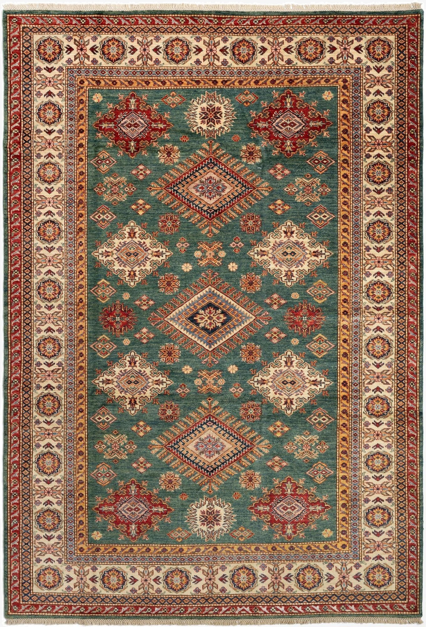 6' 8 x 9' 7 Kazak Wool Rug