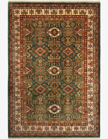 6' 9 x 9' 10 Kazak Wool Rug