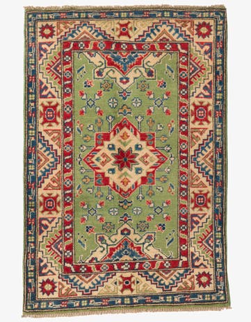 2' 9 x 4' 2 Hand Knotted Kazak Rug