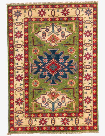 2' 10 x 4' Hand Knotted Kazak Rug