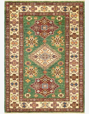 2' 10 x 4' Hand Knotted Kazak Oriental Rug