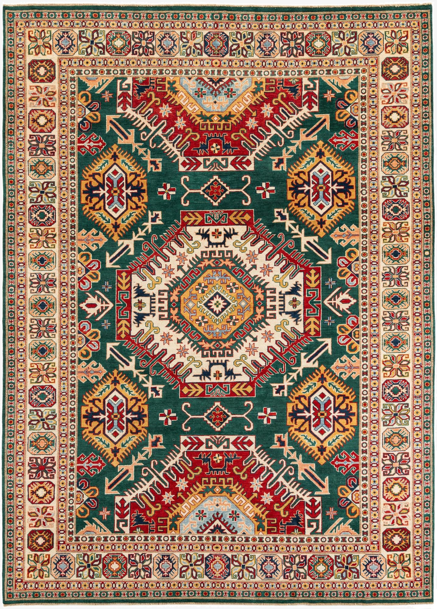 8' 3 x 11' 4  Hand Knotted Kazak Rug