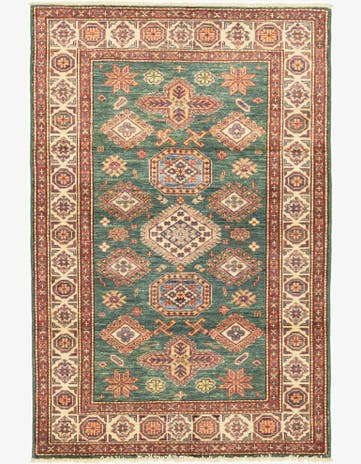 3' 3 x 5' Hand Knotted Kazak Oriental Rug